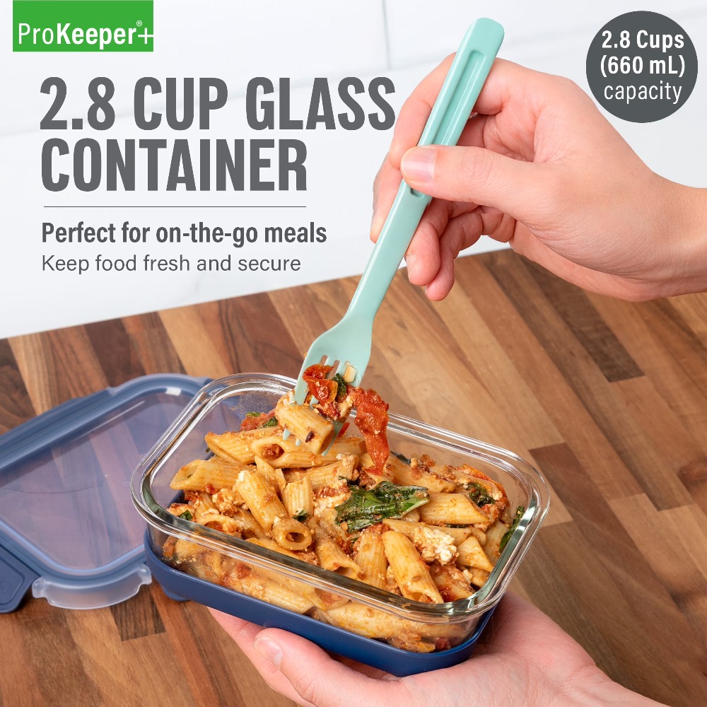 Meal Prep Freezer - 2.8 Bardaklık Cam Gıda Saklama Kabı,