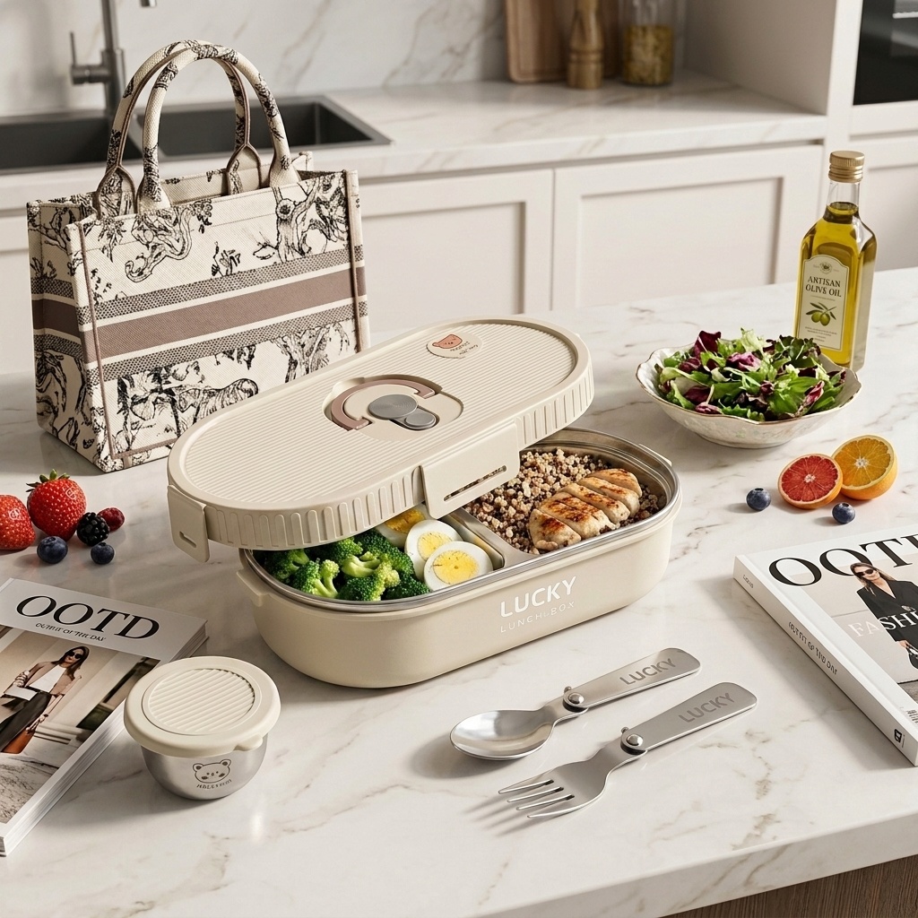 Meal Prep Dinners - Mikrodalgada kullanılabilir 304 paslanmaz çelik bento