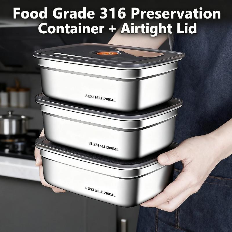 Meal Prep Freezer - Sıcak Fırsat Paslanmaz Çelik Kamp Öğle