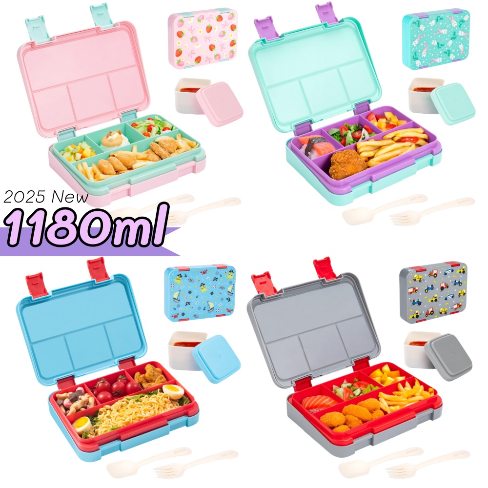 Meal Prep Dinners - 40 oz Karikatür Desen Bento yemek