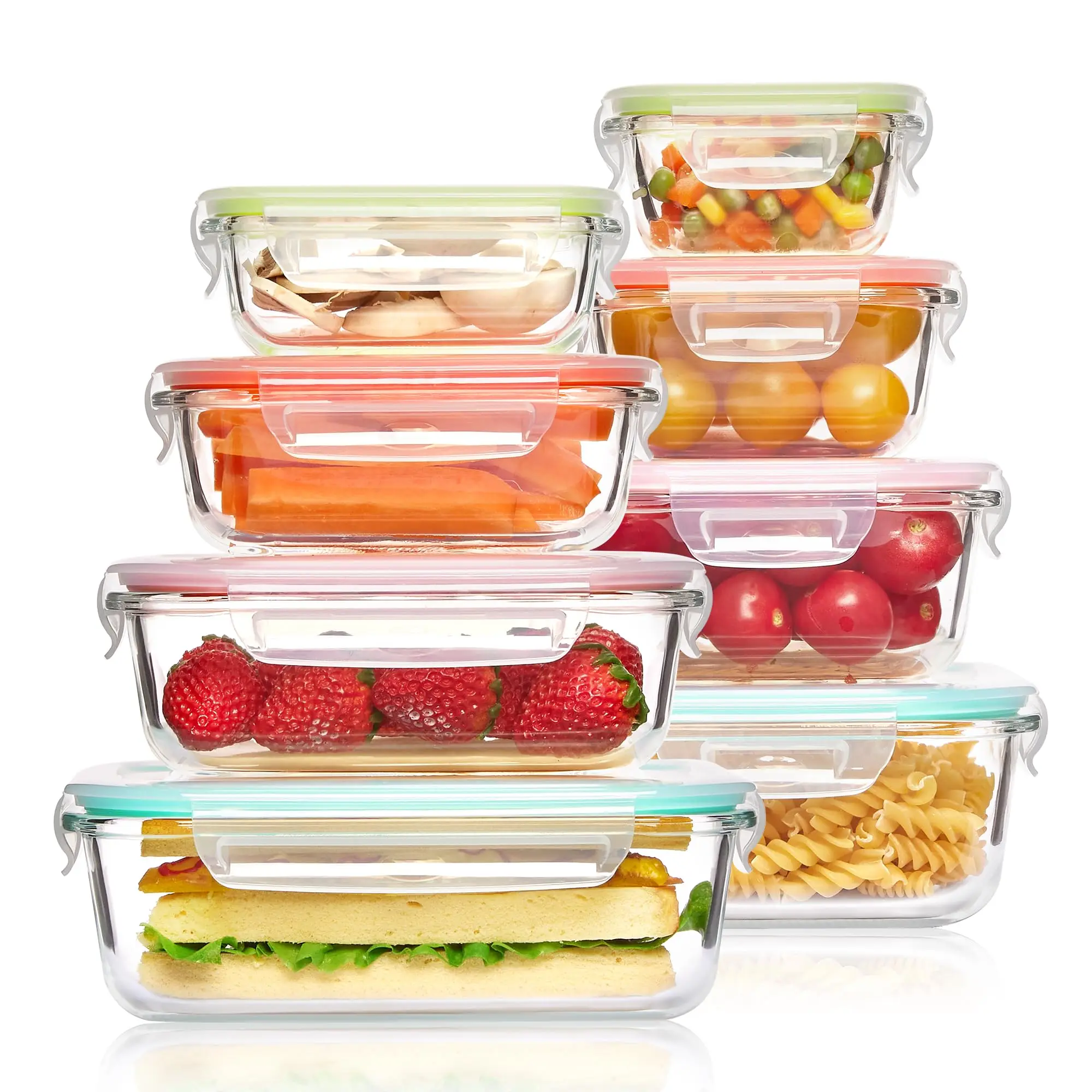 Meal Prep Freezer - Cam Öğle Yemeği Kutusu Gıda Saklama