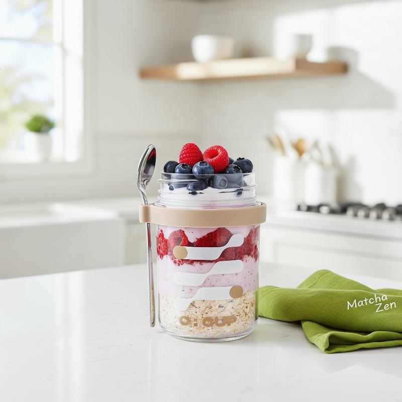 400ML Gecelik Yulaf Ezmesi Cam - Meal Prep Yogurt Cups incelemesi ve fiyatı