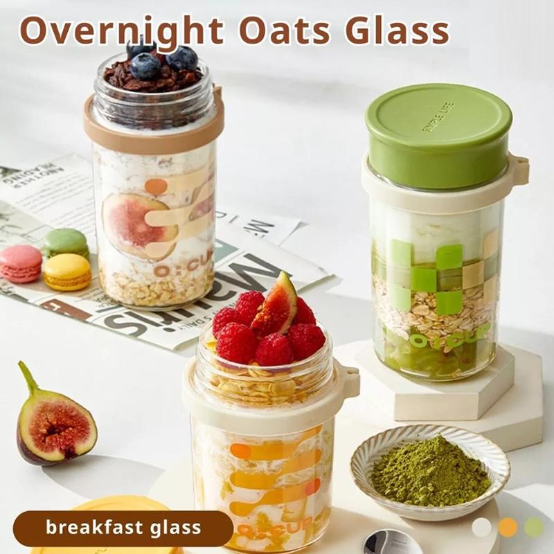 400ML Gecelik Yulaf Ezmesi Cam - Meal Prep Yogurt Cups incelemesi ve fiyatı