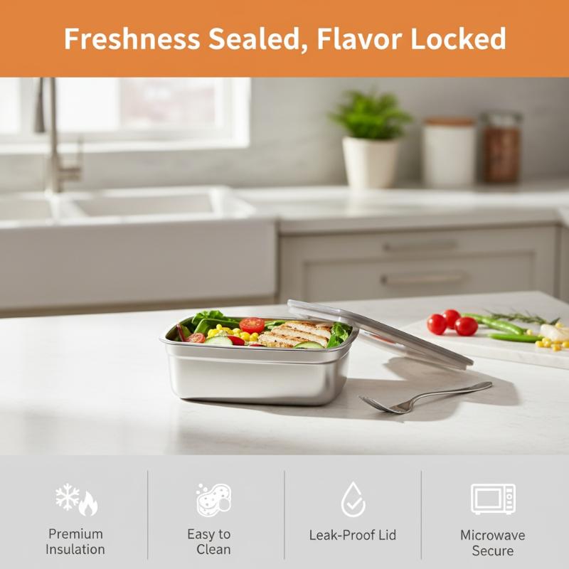 Paslanmaz Çelik Kamp Öğle Yeme - Meal Prep Freezer incelemesi ve fiyatı