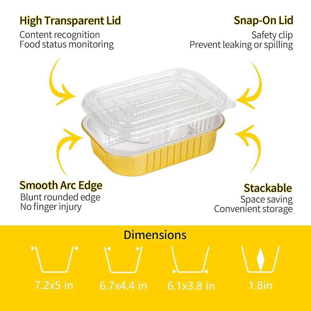 Kapaklı Küçük Alüminyum Tepsil - Meal Prep Freezer incelemesi ve fiyatı