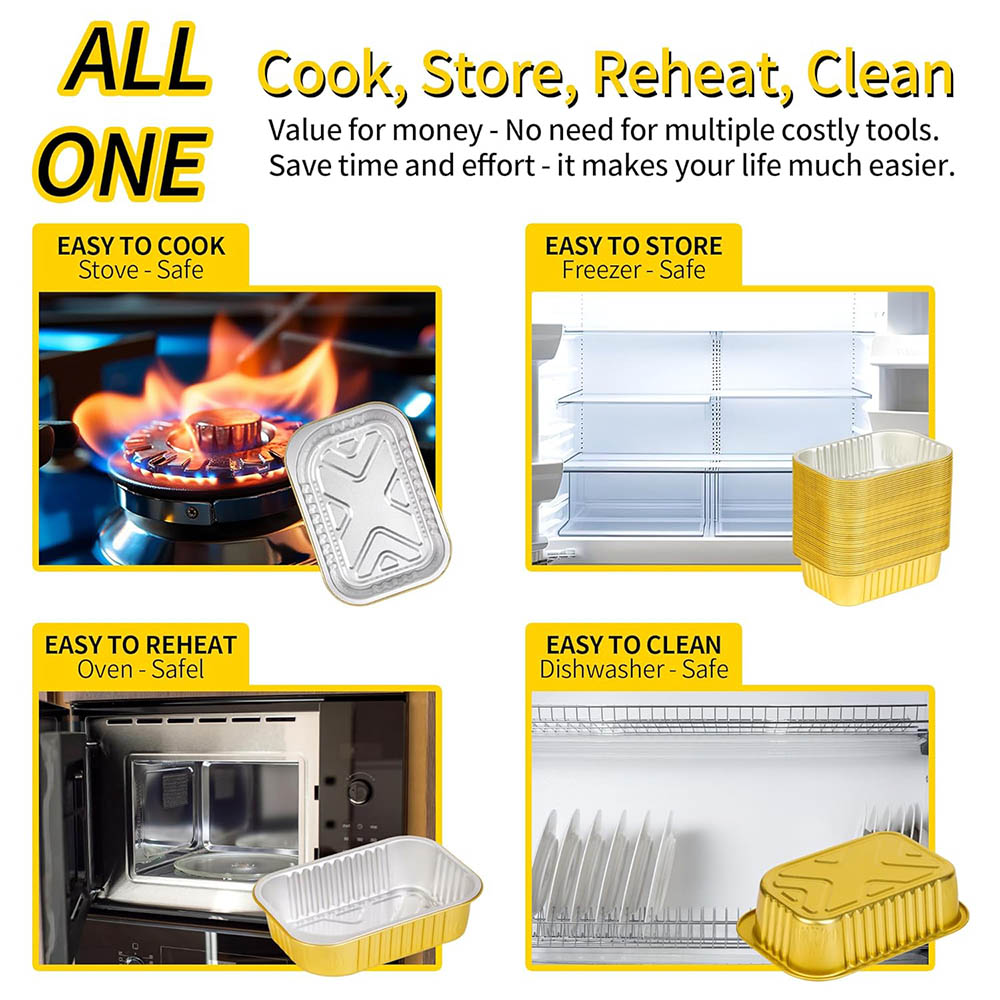 Kapaklı Küçük Alüminyum Tepsil - Meal Prep Freezer incelemesi ve fiyatı