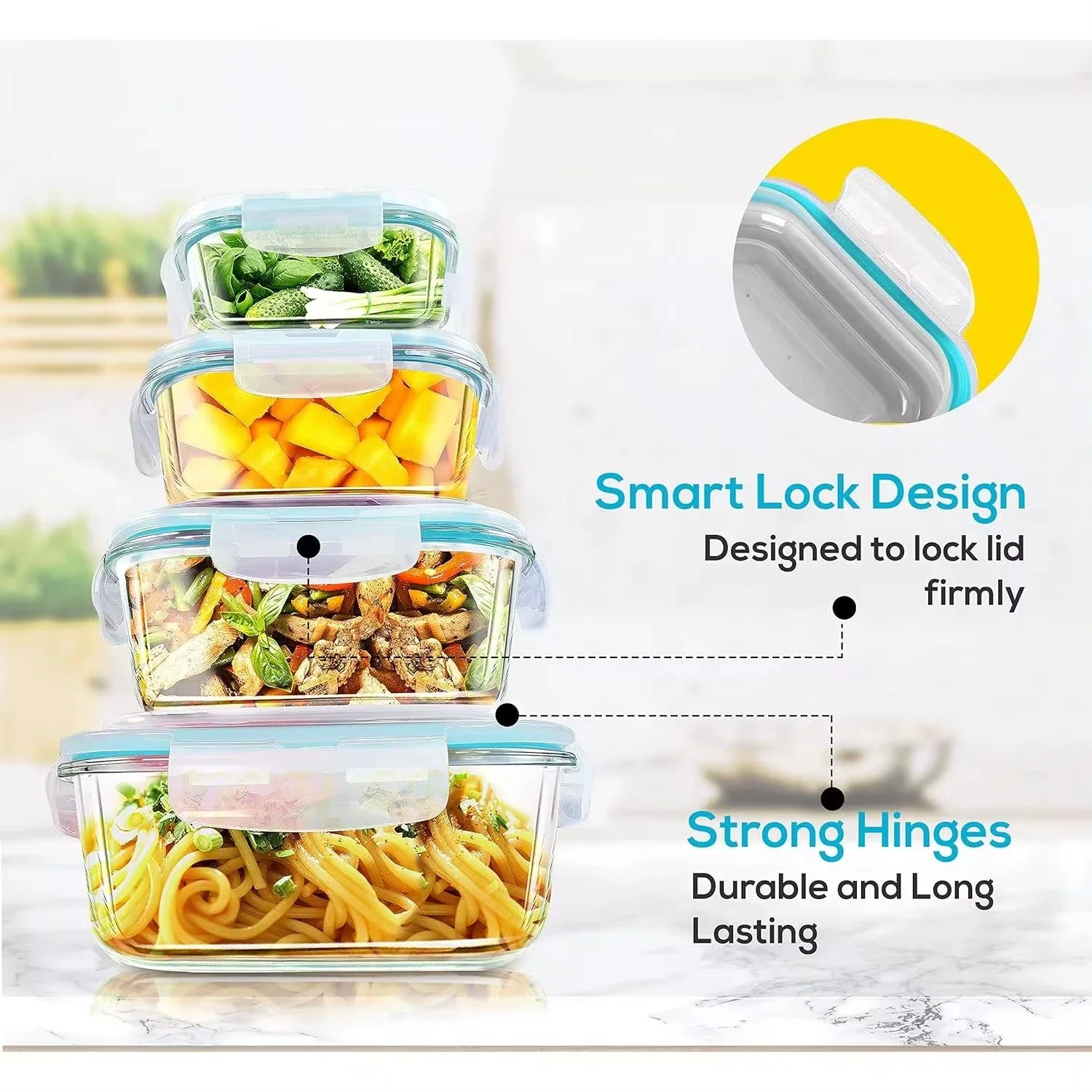 Cam Öğle Yemeği Kutusu Gıda Sa - Meal Prep Freezer incelemesi ve fiyatı